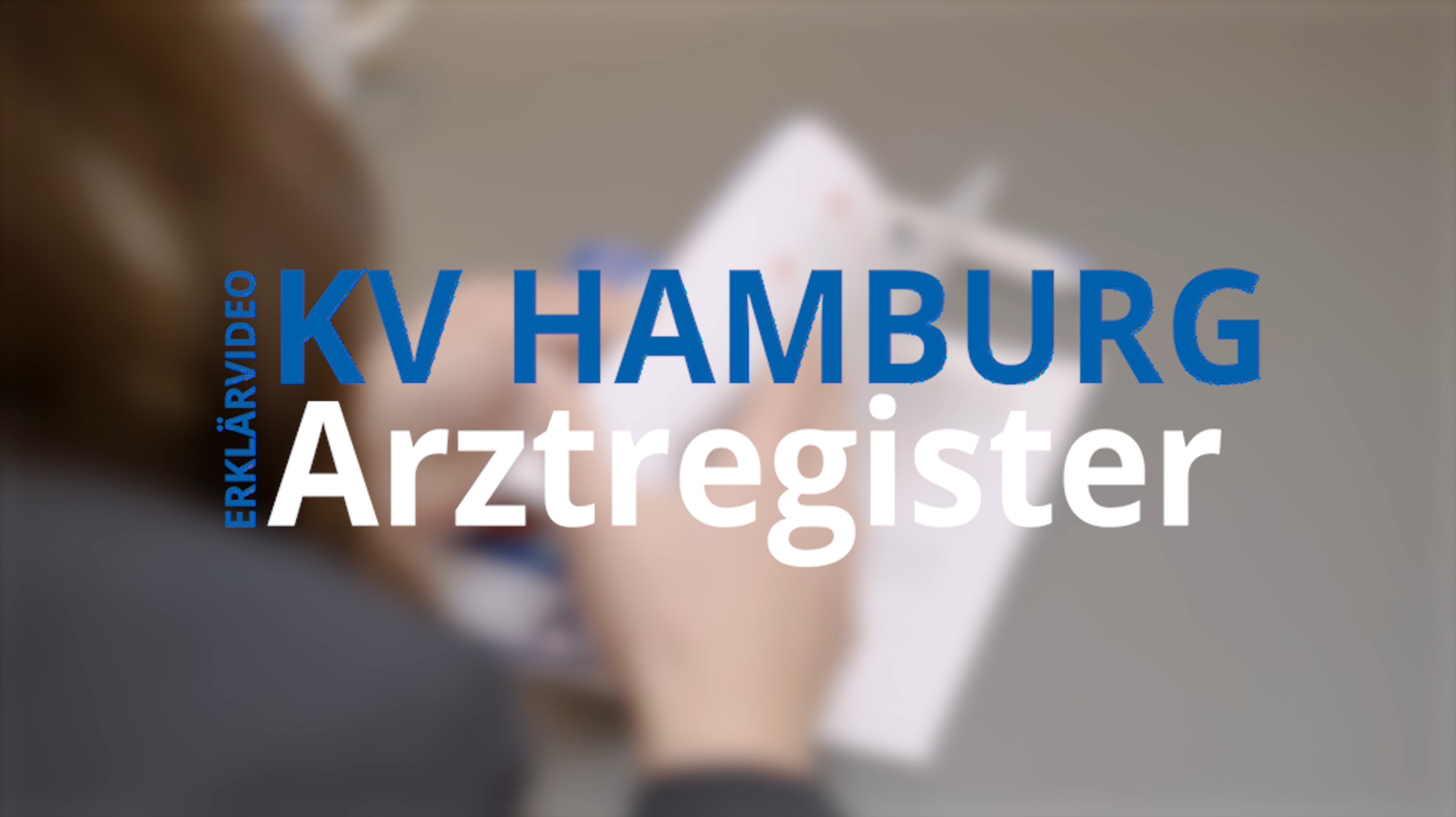 Erklärvideo Arztregister